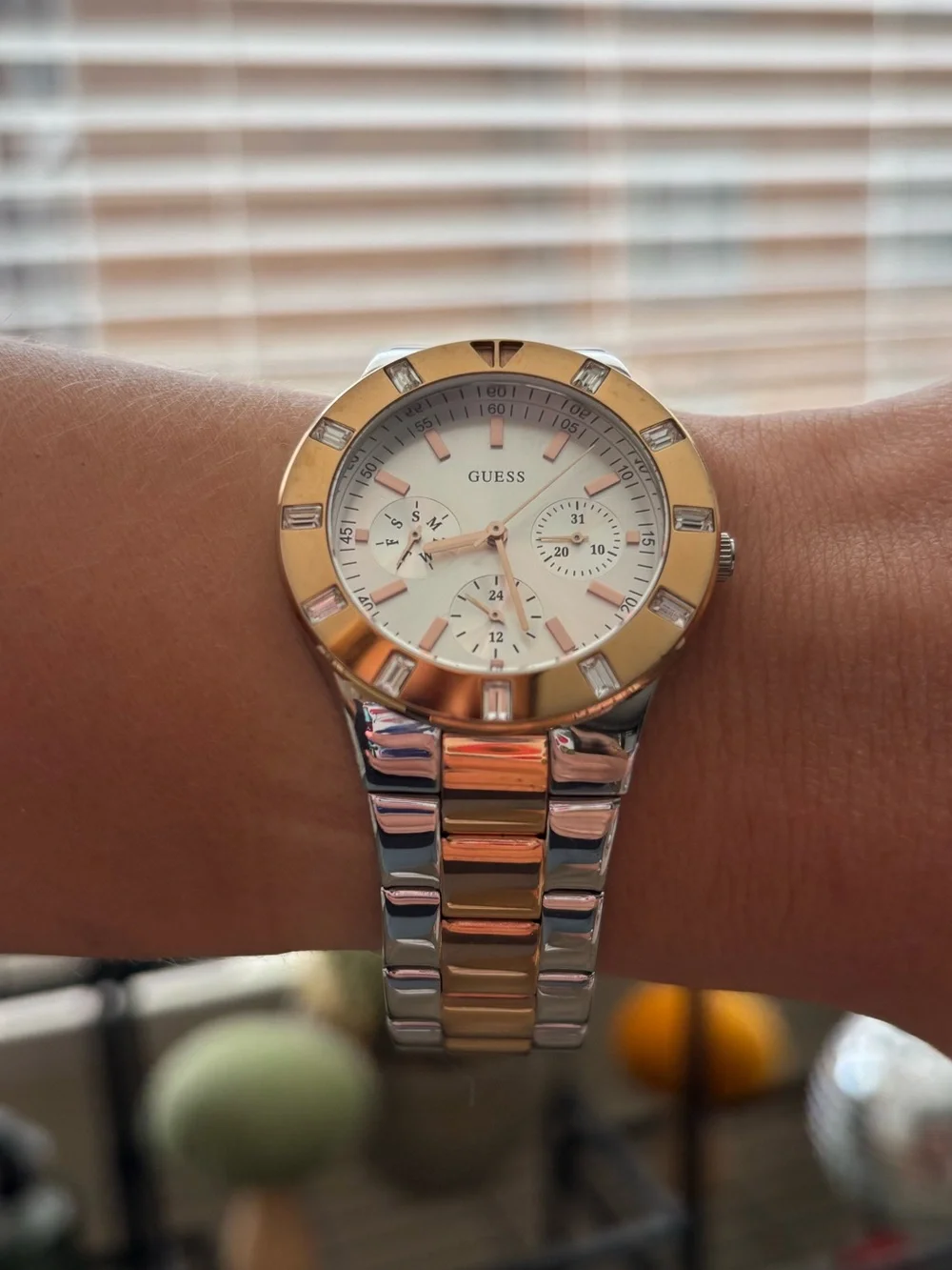 GUESS Gold and Silver Watch